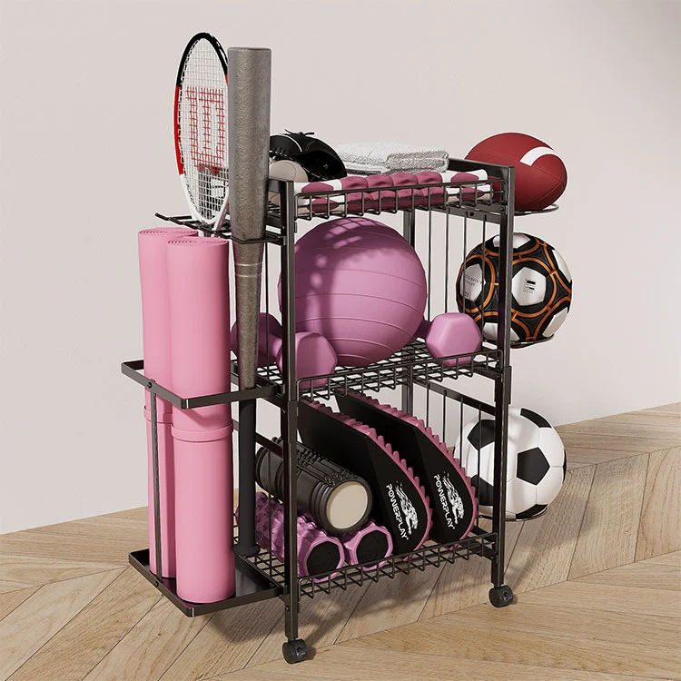 Suport de depozitare pentru saltea de yoga din metal pe podea