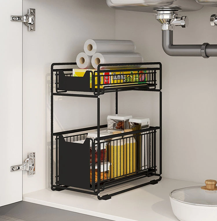 Dual Tier Multifunctional Kitchen Organizer