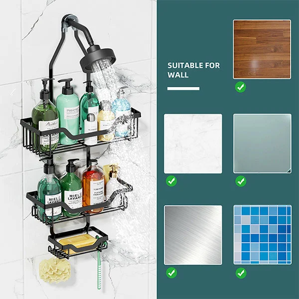 Bathroom Corner Stainless Steel Soap Dish Drain Rack