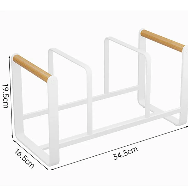 Metal Pot Lid Organizer Rack