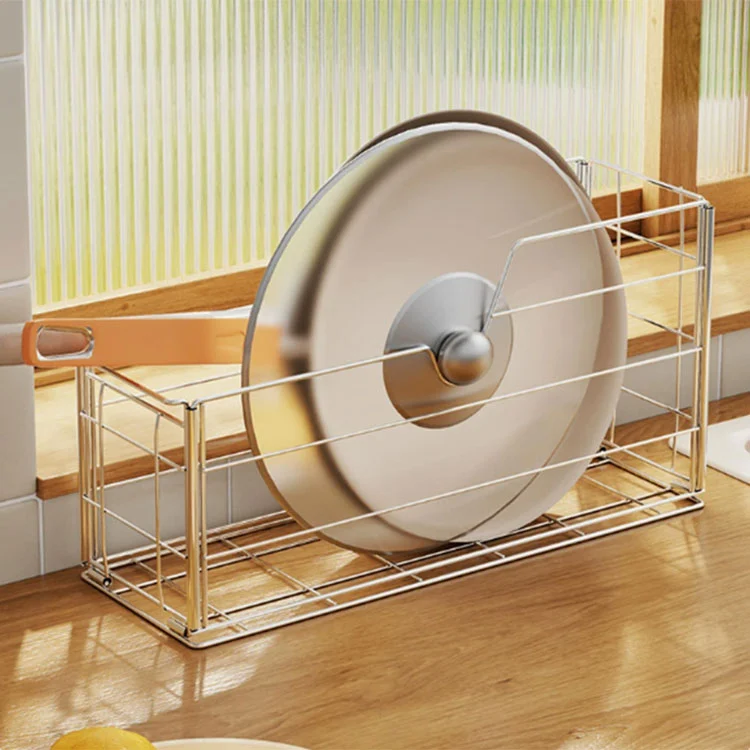 Suport de depozitare multifuncțional pentru oale și tigăi de bucătărie